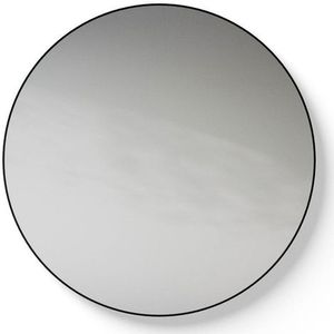 Looox Black line Mirror spiegel - rond 80cm - black line round zwart SPBLR800