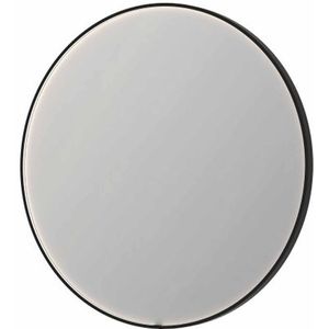 INK SP24 spiegel - 120x4x120cm rond in stalen kader incl dir LED - verwarming - color changing - dimbaar en schakelaar - geborsteld metal black 8409459