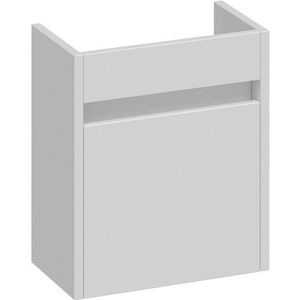 BRAUER Nexxt Fonteinonderkast - 40x45x22cm - 1 linksdraaiende deur - greep - MDF - hoogglans wit FO-NXLHW