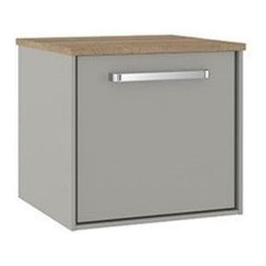 Crosswater Infinity Badkamermeubelset - wastafelblad windsor oak - onderkast 50x45x45cm - 1 lade - storm grey SW487253 SW487264