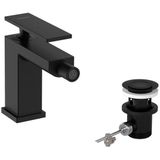 Hansgrohe Tecturis bidetkraan eengreeps met trekwaste matzwart 73200670