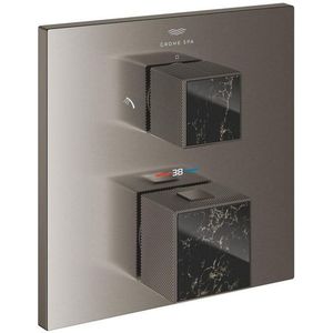 Grohe Grohtherm cube afdekset thermostaat m/omstel v.noir graphite geb. 24430AL0