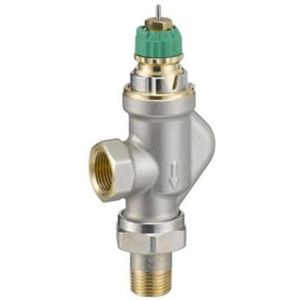 Danfoss Dynamic Valve thermostatische radiatorafsluiter haaks verkeerd 3/8 instelbaar debiet van 25 135 l/h RA DV 013G7709