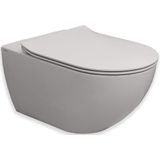 Royal Plaza Belbo wandcloset - 55cm - cycloneflush - zonder spoelrand - cement