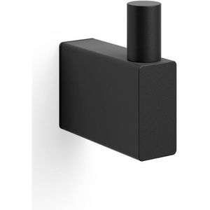 Zack handdoekhaak Linea zwart rvs - 6 cm - boren - 40580