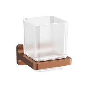 Crosswater Rotar Bekerhouder - Geborsteld Brons - Wandmodel - Vierkant