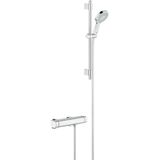 GROHE Grohtherm 2000 douchekraan thermostatisch met glijstang 60cm en cosmopolitan handdouche massage chroom 34281001