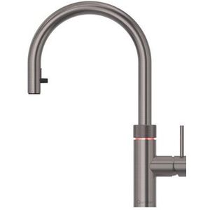 Quooker BE Fusion Round kokendwaterkraan - draaibare uitloop - PRO3 reservoir - Warm / kokend water - gunmetal 3FRGME-BE