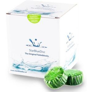 Starbluedisc toiletblokjes jaarverpakking a 24 stuks groen 247185514