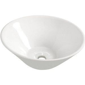 Wiesbaden Circle waskom rond 42 x 15 cm keramiek glans wit 32.3404