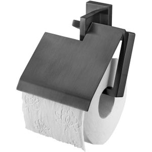 Haceka Edge Toiletrolhouder met Klep Grafiet Gunmetal 1208801