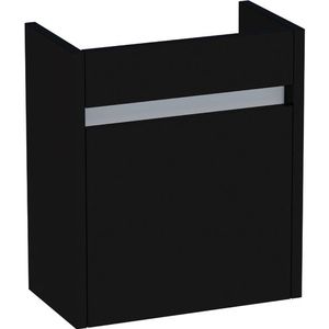 BRAUER Future Fonteinonderkast - 40x45x22cm - 1 rechtsdraaiende deur - greep - MDF - hoogglans zwart 1052