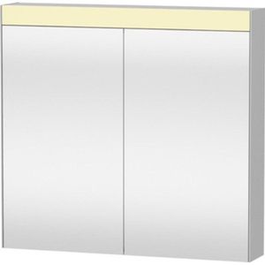 Duravit Best spiegelkast met LED verlichting en wastafelverlichting m. 2 deuren 81x76x14.8cm m. schakelaar-stopcontact module LM7841000000