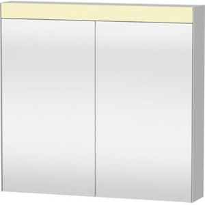 Duravit Best spiegelkast met LED verlichting en wastafelverlichting m. 2 deuren 81x76x14.8cm m. schakelaar-stopcontact module LM7841000000