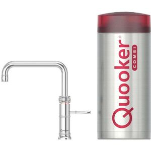 Quooker BE Classic Fusion Square kokendwaterkraan - draaibare uitloop - Combi reservoir - Warm / kokend water - Chroom 22CFSCHR-BE