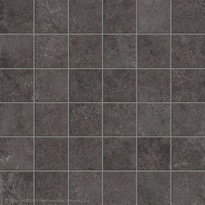 Atlas Concorde Solution mozaïektegel - 29.6x29.6cm - 8mm - gerectificeerd - Betonlook - Antraciet SW07314099-3