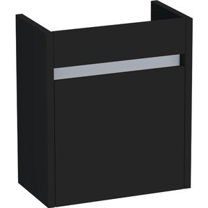BRAUER Future Fonteinonderkast - 40x45x22cm - 1 linksdraaiende deur - greep - MDF - mat zwart 1022