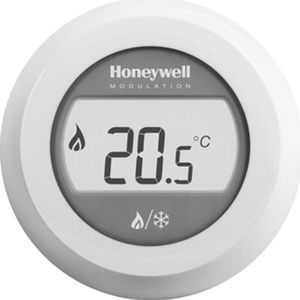 Honeywell Round kamerthermostaat verwarmen/koelen 24V Modulation wit T87HC2011
