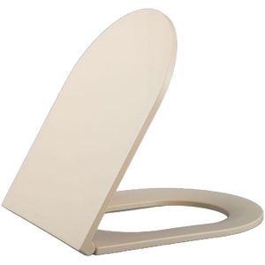 QeramiQ Dely Zitting - softclose - quickrelease - slim - mat beige E13/A15 thin seat beige