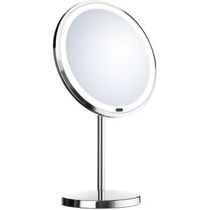 Saniclass Pro Make-Up Spiegel / Scheerspiegel Staand 7x Vergrotend met Verlichting 20cm Chroom Z625
