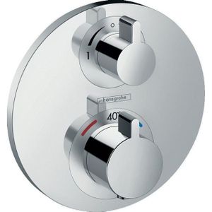 Hansgrohe Ecostat S afbouwdeel voor inbouwkraan thermostatisch met met stop en omstelkraan voor 2 douchefuncties chroom 15758000