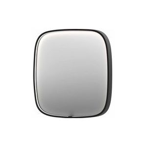 INK SP31 spiegel - 80x4x80cm contour in stalen kader incl dir LED - verwarming - color changing - dimbaar en schakelaar - geborsteld metal black 8409825