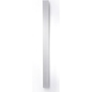 Vasco Bryce Mono designradiator aluminium verticaal 2200x150mm 696W - aansluiting 0066 wit structuur (S600) 112090150220000660600-0000