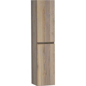BRAUER Solution Badkamerkast - 160x35x35cm - 2 links- rechtsdraaiende deuren - hout - Vintage oak HK-MES160VO