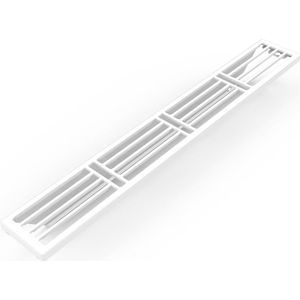 Stelrad bovenrooster voor radiator 80x6.3cm type 11 80x6.3cm Staal Wit glans R30021108