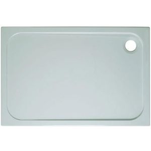 Crosswater Shower Tray douchebak 80x150x4.5cm met antikalkbehandeling stone resin wit SR0R81500