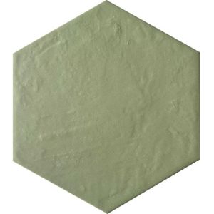 Jos. Dust vloer- en wandtegel - 17.5x20cm - hexagon - R10 - mat sage (groen) 1981195