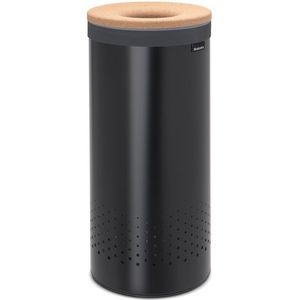 Brabantia Wasbox - met Kurken Deksel - 35 Liter - Matt Black