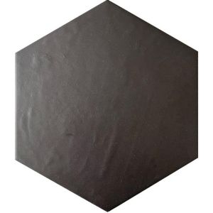Jos. Dust vloer- en wandtegel - 17.5x20cm - hexagon - R10 - mat ink (zwart) 1981183