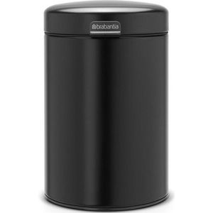 Brabantia NewIcon Afvalemmer - 3 liter - wand - kunststof binnenemmer - matt black 116247