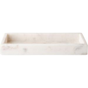 Wellmark Marble tray schaal 30x12x3.5cm Marmer Wit 8720254397252