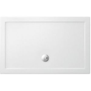 Crosswater Showertray lage douchebak 70x150x3.5cm rechthoek acryl wit ST0R70X150