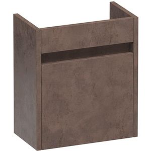 BRAUER Nexxt Fonteinonderkast - 40x45x22cm - 1 linksdraaiende deur - greep - MFC - Rusty FO-NXLRU