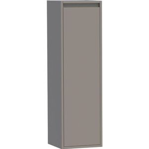 BRAUER New Future Badkamerkast - 120x35x35cm - 1 linksdraaiende deur - MDF - mat taupe 7112