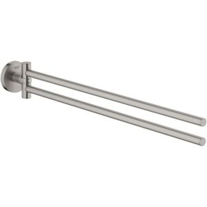 GROHE Essentials 2-lids handdoekhouder draaibaar 45cm supersteel 40371DC1