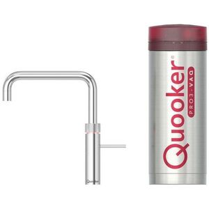 Quooker BE Fusion Square kokendwaterkraan - draaibare uitloop - PRO3 reservoir - Warm / kokend water - Chroom 3FSCHR-BE