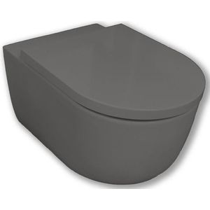 Royal Plaza - Primo Toiletset - Antraciet - Hangend - Spoelrandloos - Diepspoel