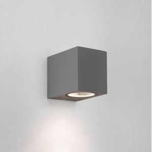 Astro Chios 80 Wandlamp 8x6.8x9.2cm IP44 fitting GU10 structuur grijs 1310007