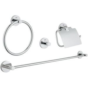 GROHE Essentials badkamer accessoireset (4-in-1) - Chroom