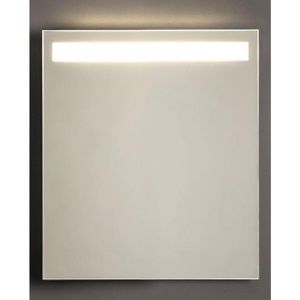 Adema Squared 2.0 badkamerspiegel - 60x70cm - Met LED-verlichting - Met spiegelverwarming