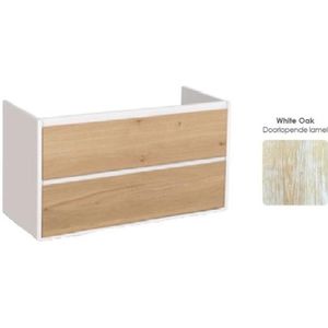 Saniclass New Future Ladefront - 100cm - hout - white oak FNF-WW100