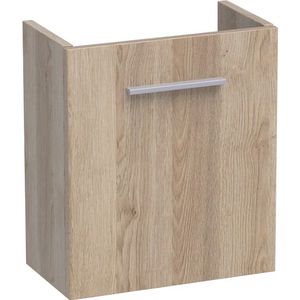 BRAUER Florence Fonteinonderkast - 40x45x22cm - 1 linksdraaiende deur - zonder greep - MFC - legno calore 1058