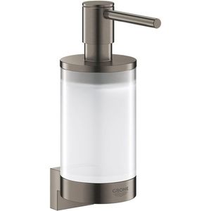 GROHE Selection Houder Voor Glas En Zeepdispenser - Hard Graphite Geborsteld (mat donker grijs) - 41027AL0