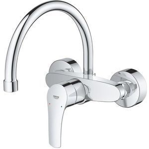 GROHE Eurosmart Keukenkraan - hoog - draaibare uitloop - inbouw - chroom 32482003