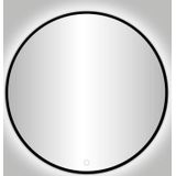 Best-Design Nero Venetië ronde spiegel zwart incl.led verlichting Ø 60 cm 4007940