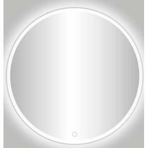 Badkamerspiegel Best Design Venetië White LED Verlichting 80x80 cm Rond Mat Wit